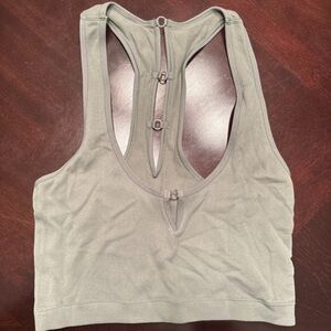Aerie Light Gray Sports Bra